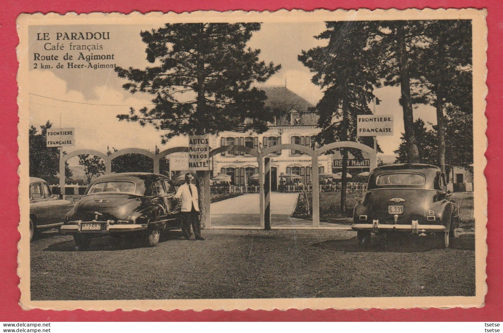 Heer-Agimont - Le Paradou  / Café Français ... Oldtimer ( Voir Verso ) - Hastiere