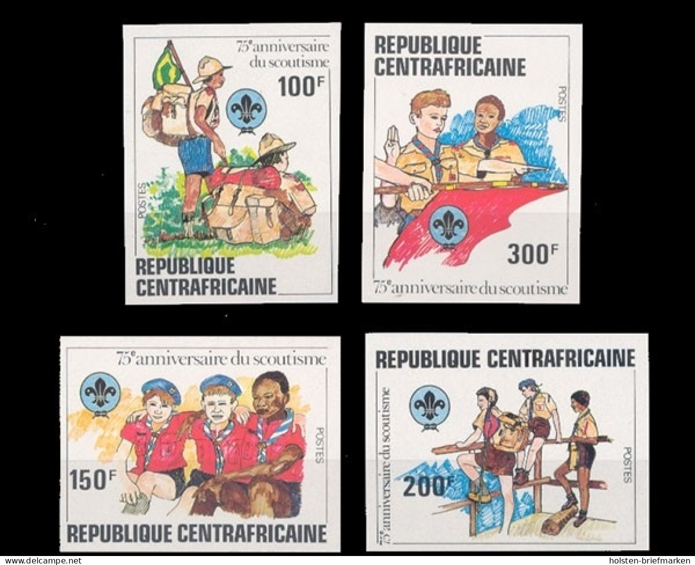 Zentralafrik. Republik, MiNr. 807-810 B, Postfrisch - Repubblica Centroafricana