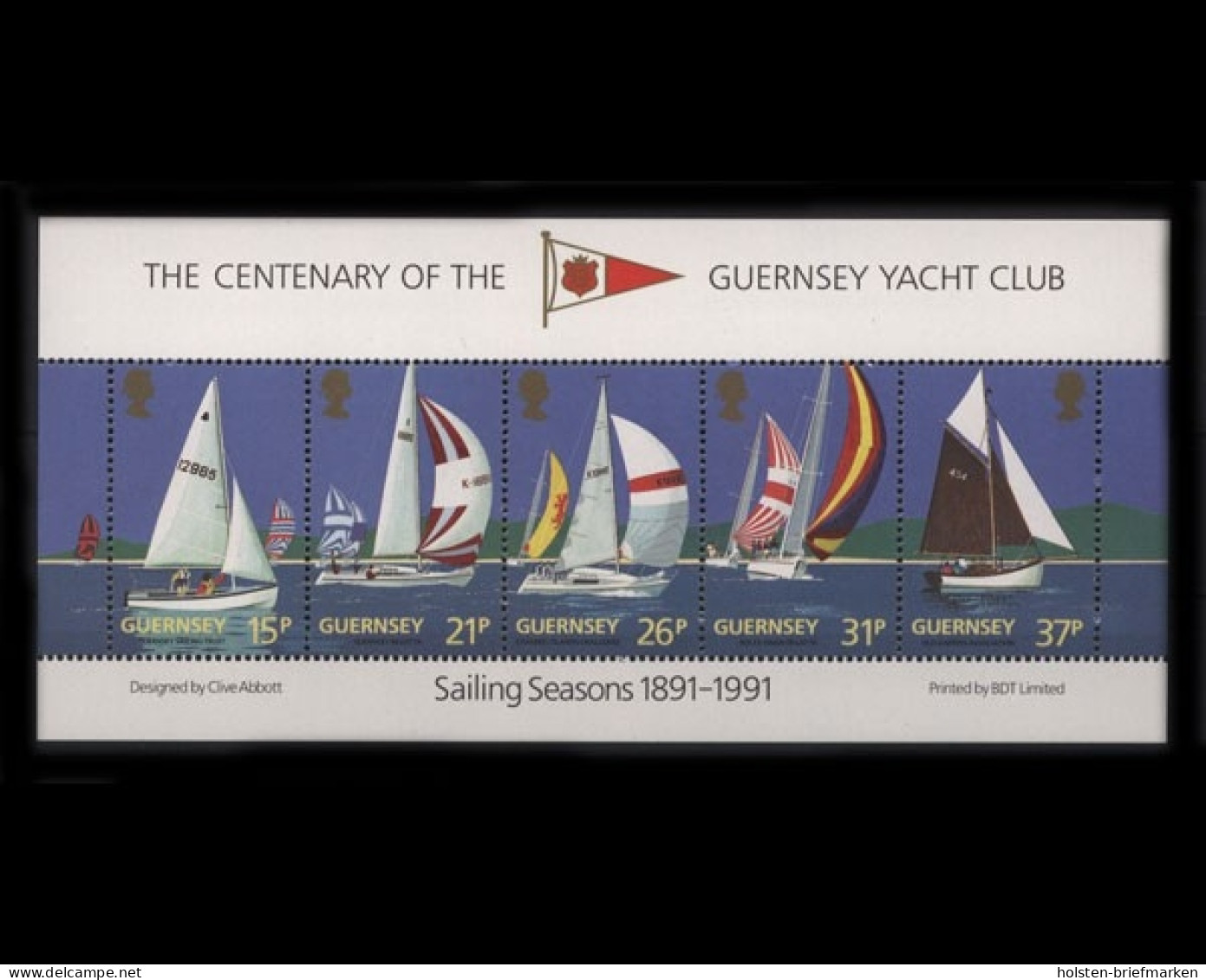 Guernsey, MiNr. Block 7, Yachtclub, Postfrisch - Guernsey