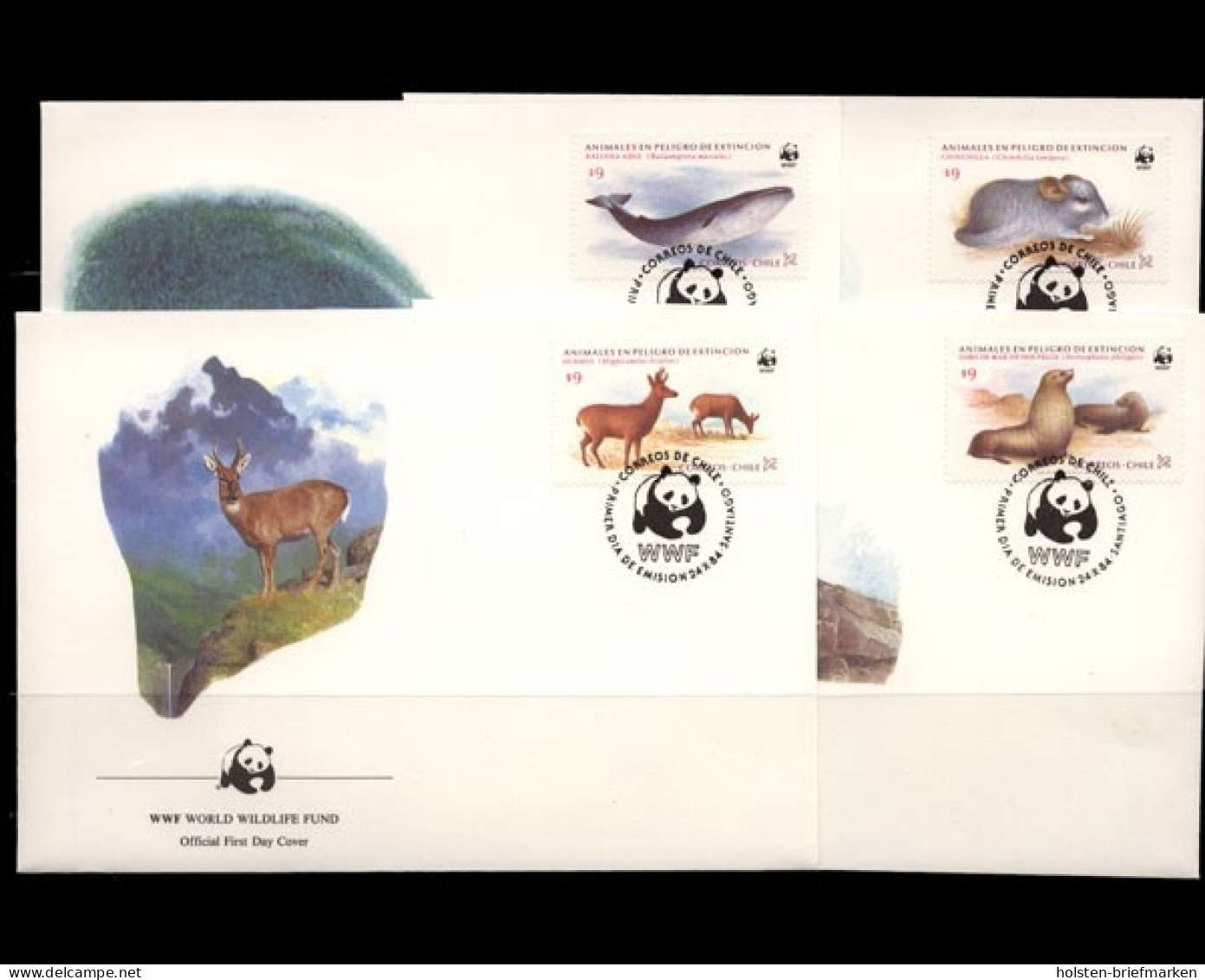 Chile, MiNr. 1066-1069, FDC - Chile