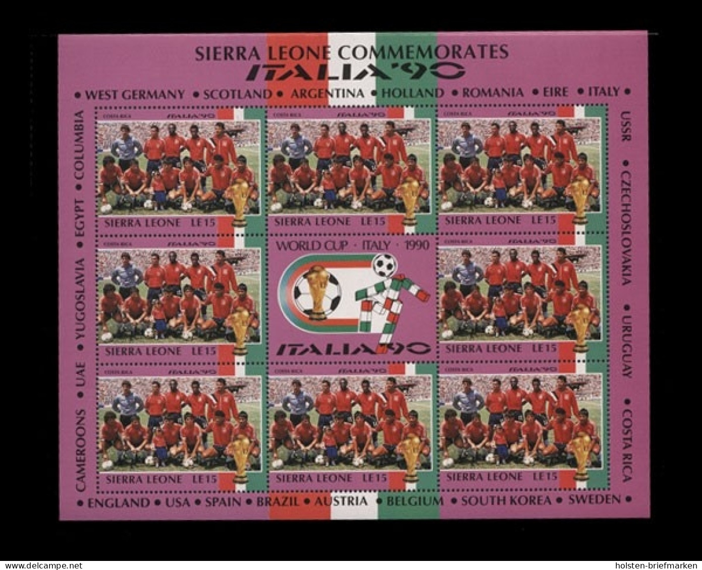 Sierra Leone, MiNr. 1437 Kleinbogen, Postfrisch - Sierra Leone (1961-...)