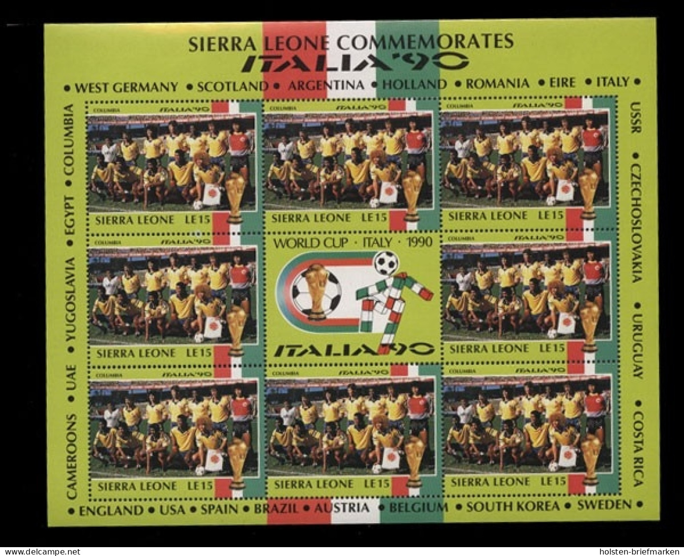 Sierra Leone, MiNr. 1431 Kleinbogen, Postfrisch - Sierra Leona (1961-...)