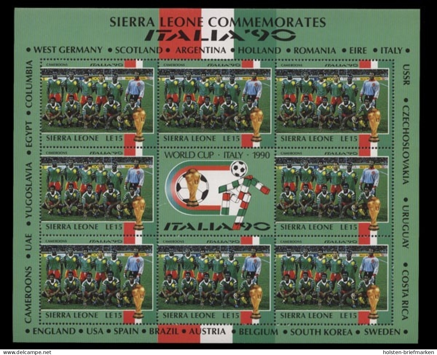 Sierra Leone, MiNr. 1438 Kleinbogen, Postfrisch - Sierra Leona (1961-...)