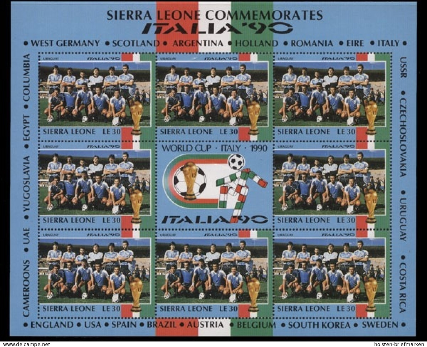 Sierra Leone, MiNr. 1444 Kleinbogen, Postfrisch - Sierra Leone (1961-...)