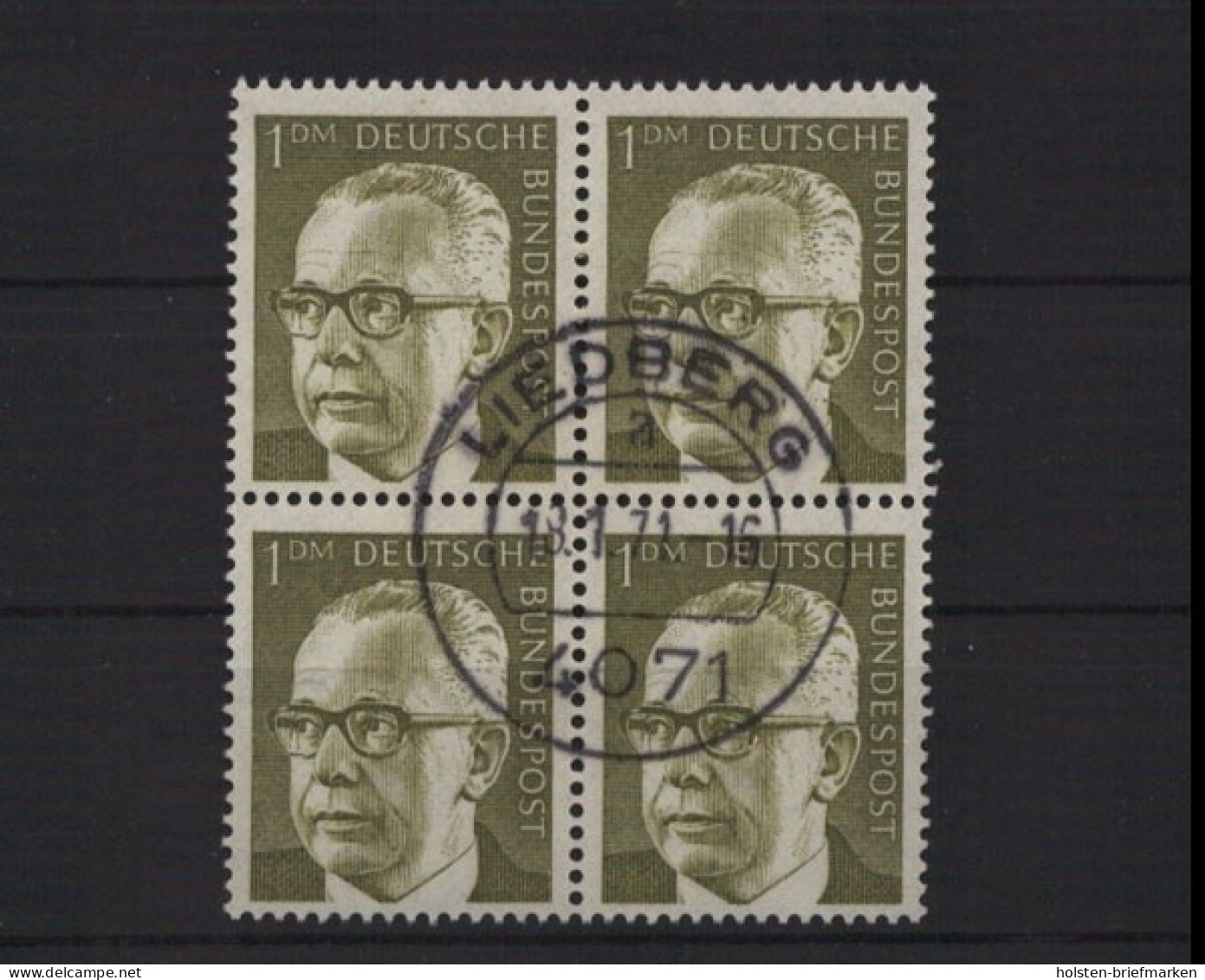 Deutschland (BRD), MiNr. 644, 4er Block, Gestempelt - Usados