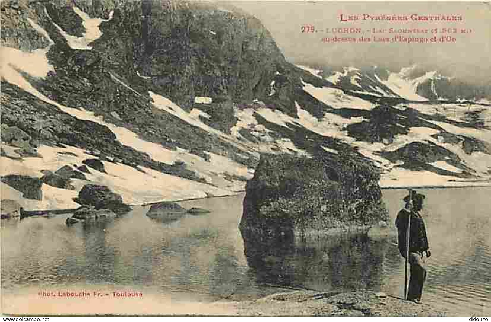 31 - Luchon - Lac Saountsat Au Dessus Des Lacs D'Espingo Et D'Oo - Animée - Oblitération Ronde De 1928 - CPA - Voir Scan - Luchon