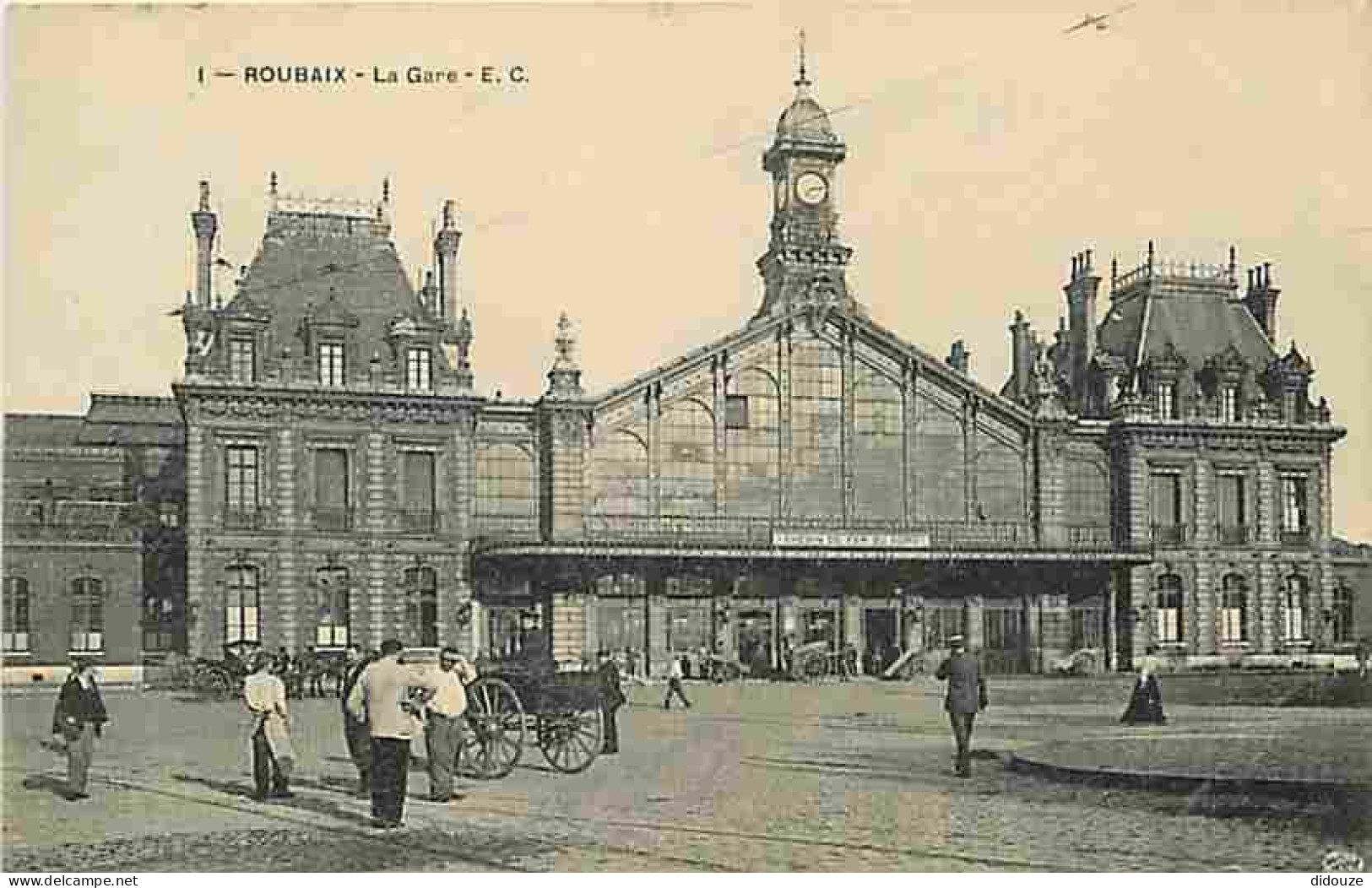 59 - Roubaix - La Gare - Animé - CPA - Voir Scans Recto-Verso - Roubaix