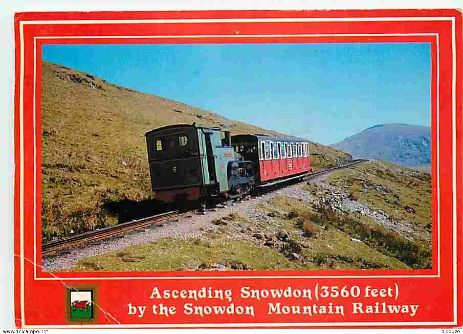 Trains - Padarn - Locomotive Pushing The Single Carriage Up Snowdon - CPM - Voir Scans Recto-Verso - Trenes