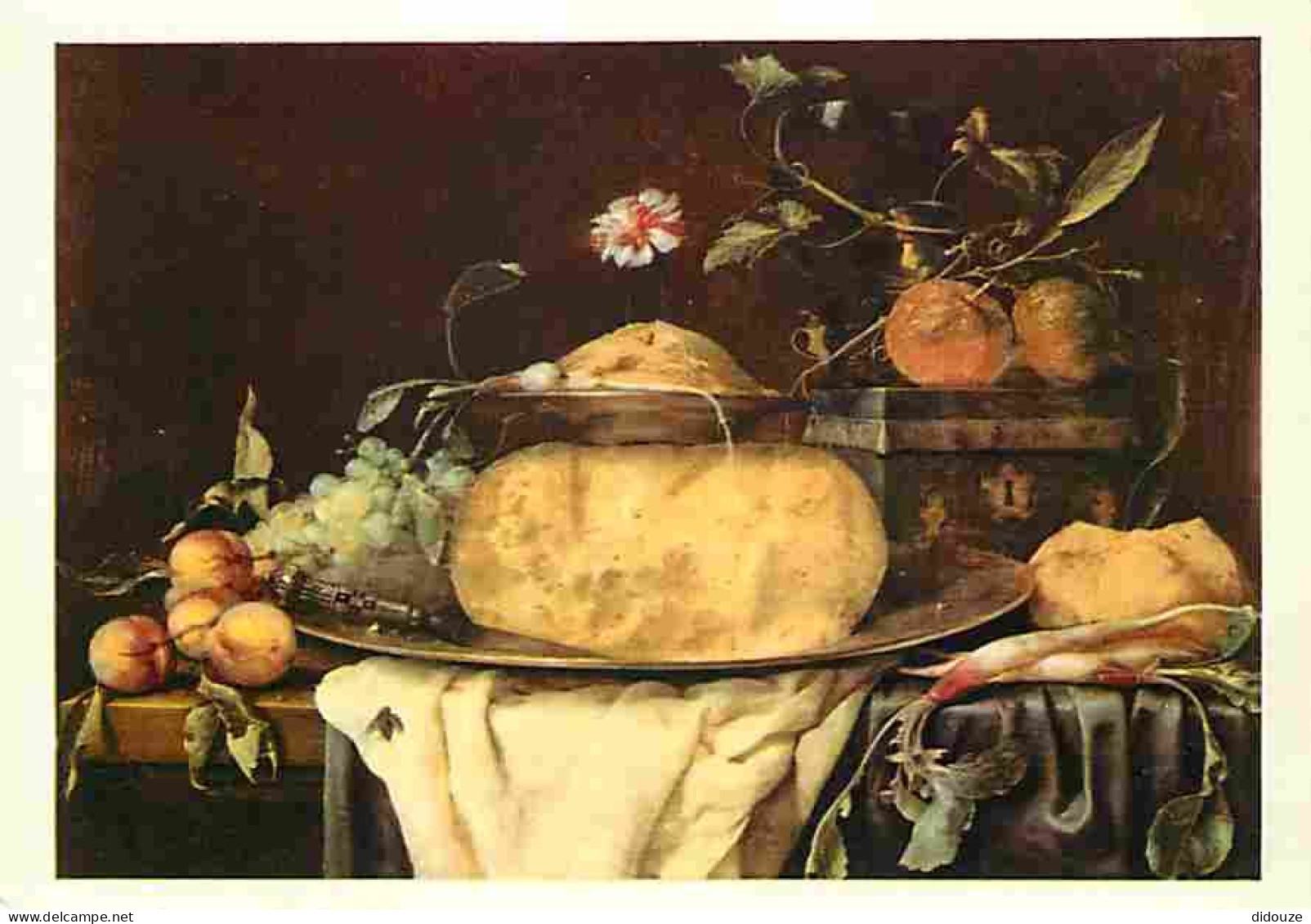 Art - Peinture - Joris Van Son - Nature Morte Au Fromage - Carte De La Loterie Nationale - Les Chefs D'oeuvre Du Musée D - Malerei & Gemälde