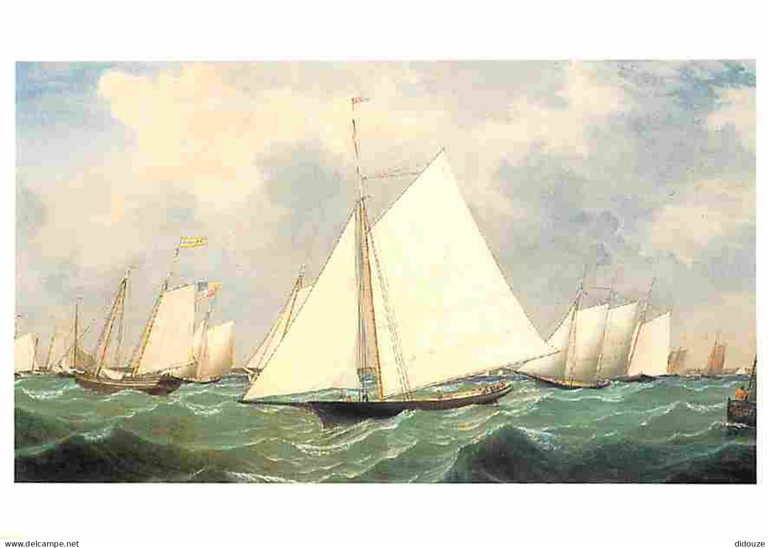Art - Peinture - Fitz Hugh Lane - New York Yacht Club Regatta - Carte Neuve - CPM - Voir Scans Recto-Verso - Pittura & Quadri