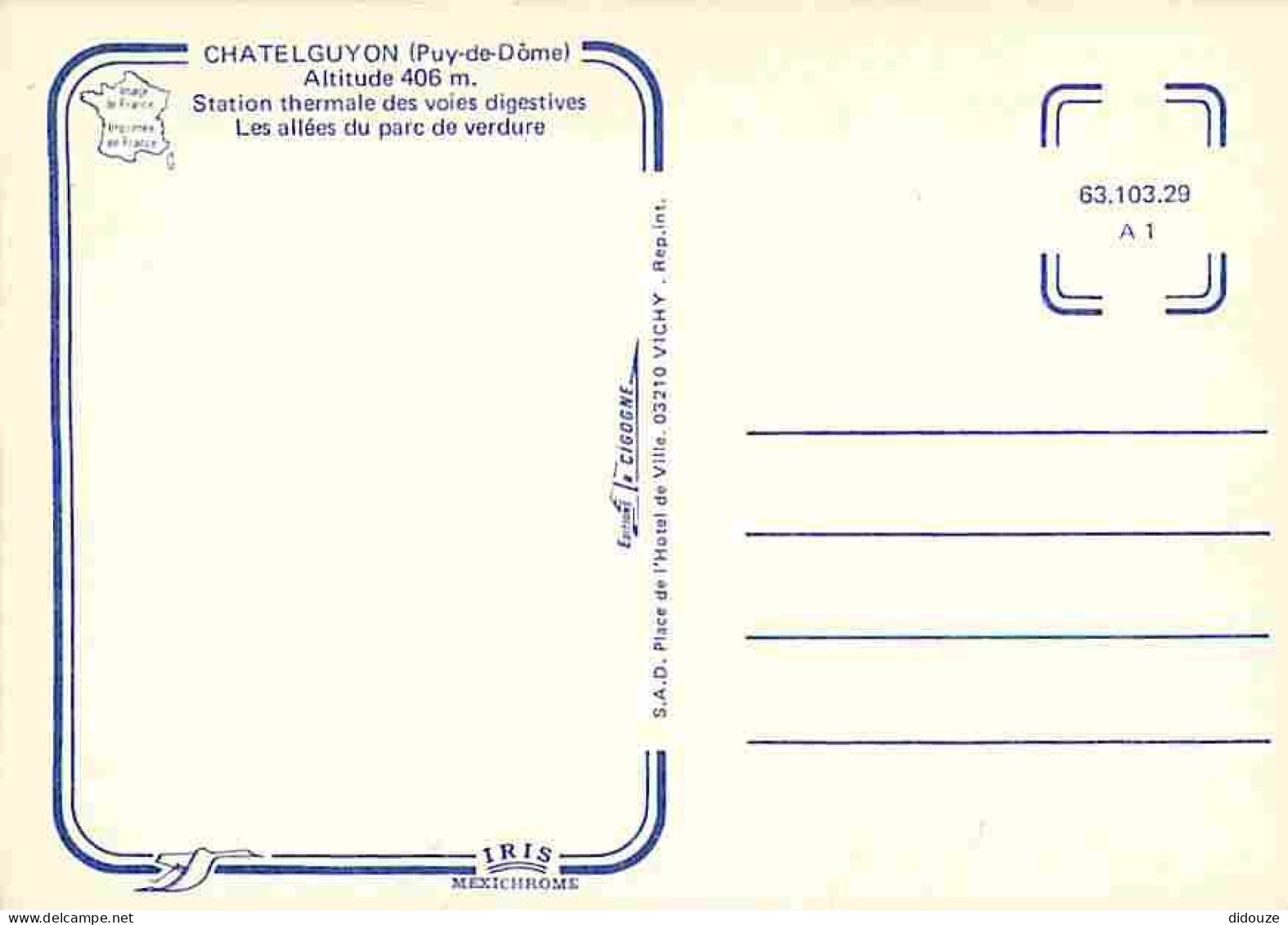 63 - Chatelguyon - Les Allées Du Parc De Verdure - CPM - Voir Scans Recto-Verso - Châtel-Guyon