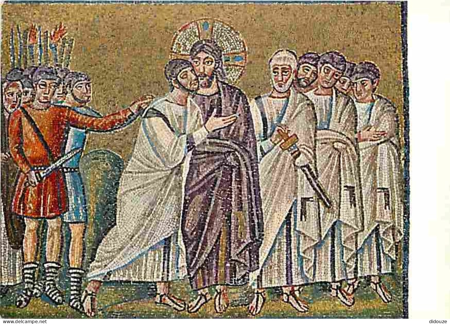 Art - Mosaique Religieuse - Ravenna - S Appolinare Nuovo - Il Tradimento Di Giuda - CPM - Voir Scans Recto-Verso - Schilderijen, Gebrandschilderd Glas En Beeldjes