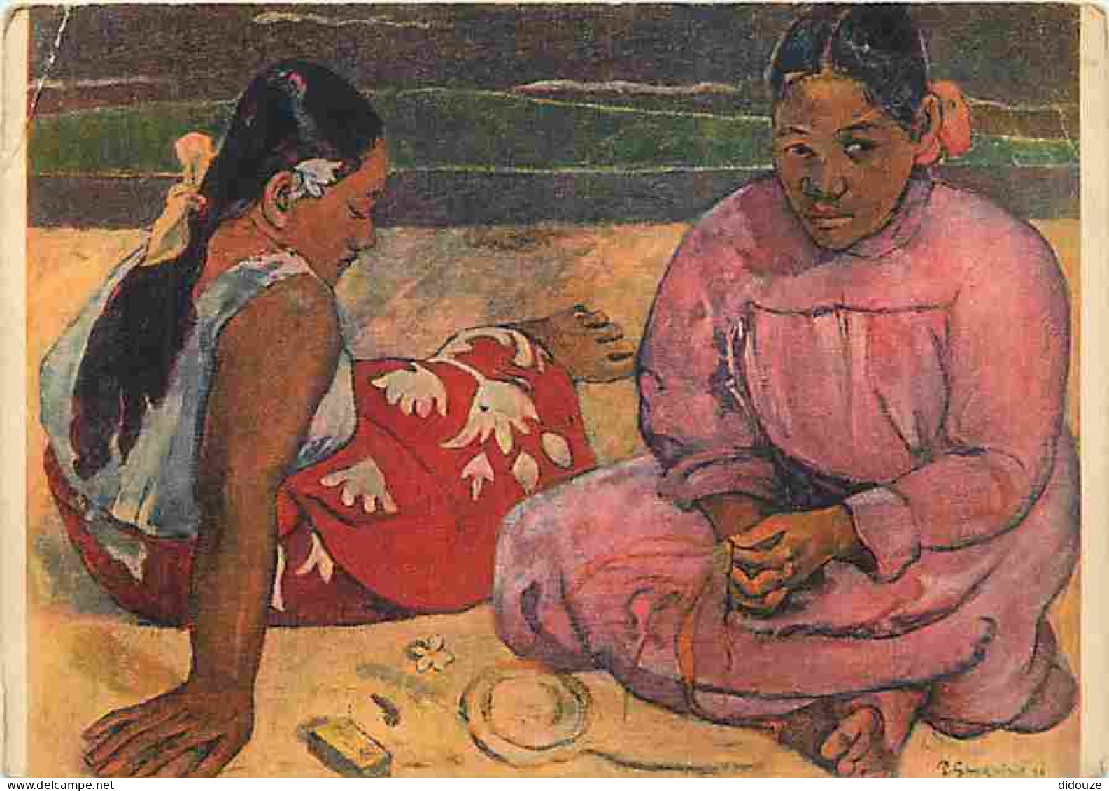Art - Peinture - Paul Gauguin - Femmes De Tahiti - Pli En Haut à Gauche - CPM - Voir Scans Recto-Verso - Malerei & Gemälde