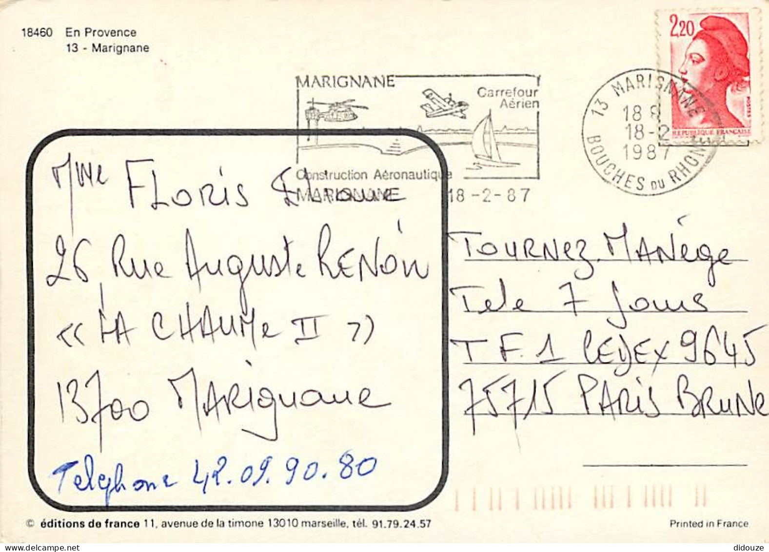 13 - Marignane - L'Etang De Berre - Multivues - Flamme Postale De Marignane - CPM - Voir Scans Recto-Verso - Marignane