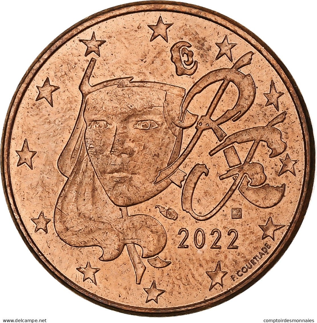 France, 5 Euro Cent, 2022, SUP, Cuivre Plaqué Acier, Gadoury:3, KM:1284 - Francia