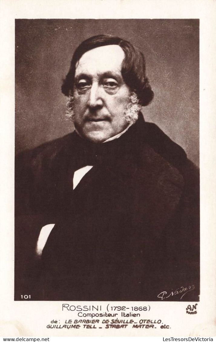 CELEBRITES - Rossini (1792 - 1868) - Compositeur Italien - Carte Postale Ancienne - Sänger Und Musikanten