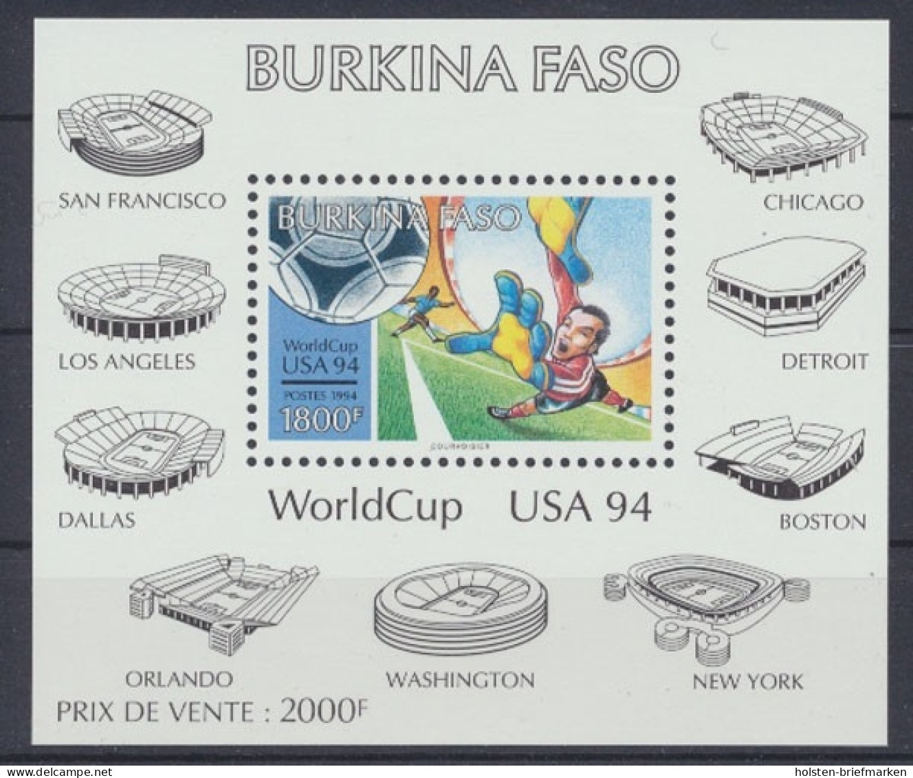 Burkina Faso (Obervolta), Michel Nr. Block 141, Postfrisch - Burkina Faso (1984-...)