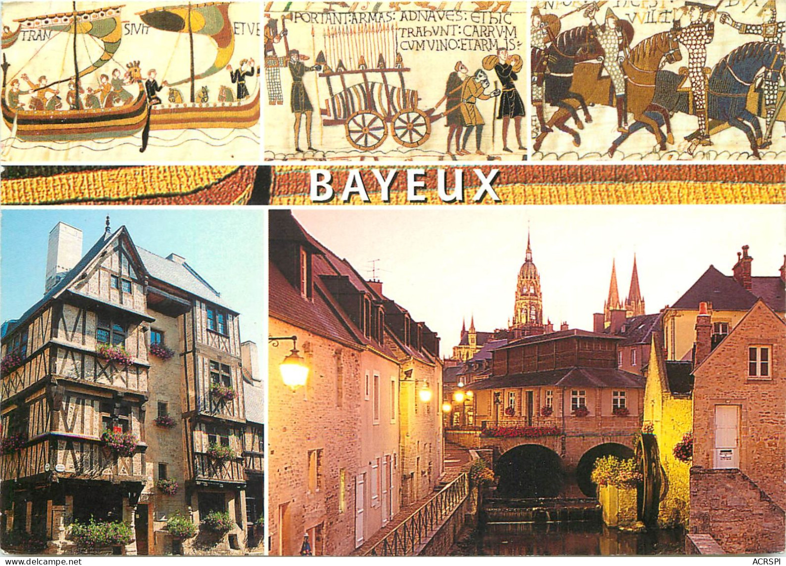 BAYEUX Maison A Colombages Ancien Quartier Des Tanneurs Au Crepuscule 30(scan Recto-verso) MC2401 - Bayeux