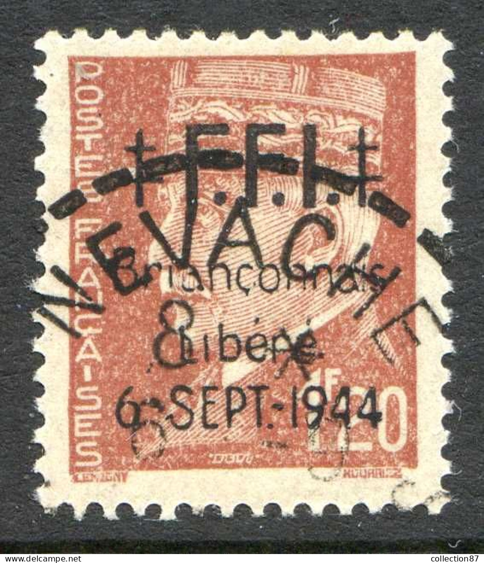 REF 086 > FRANCE LIBERATION BRIANCON < N° 5 < 1.20 Pétain Ø < Oblitéré Nevache Hautes Alpes > Cote 35 € - Liberation