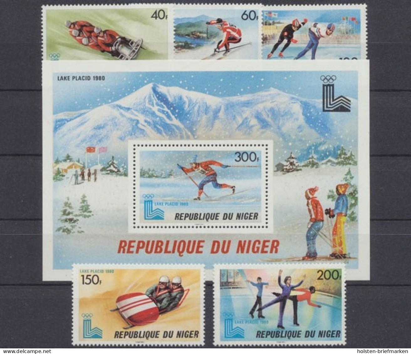 Niger, Michel Nr. 685-689+Block 26, Postfrisch - Niger (1960-...)