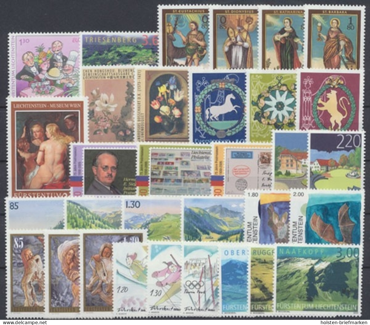 Liechtenstein, MiNr. 1368-1399, Jahrgang 2005, Postfrisch - Full Years