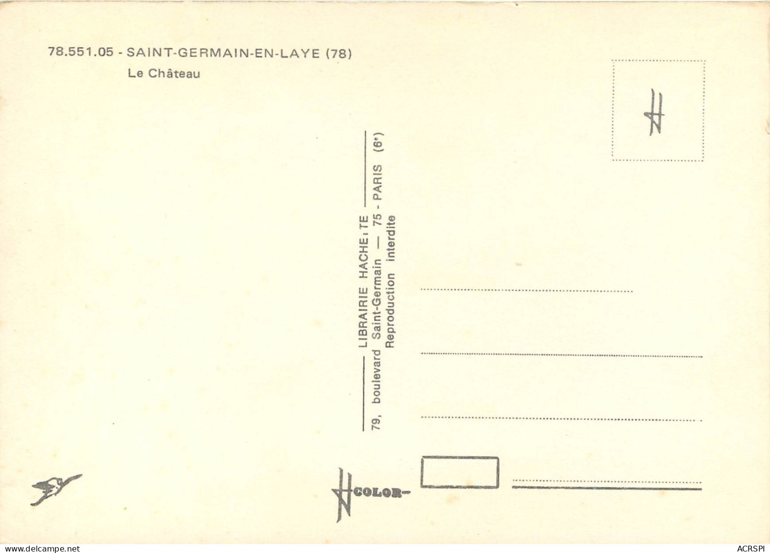 SAINT GERMAIN EN LAYE LE CHATEAU 20(scan Recto-verso) MC2449 - St. Germain En Laye