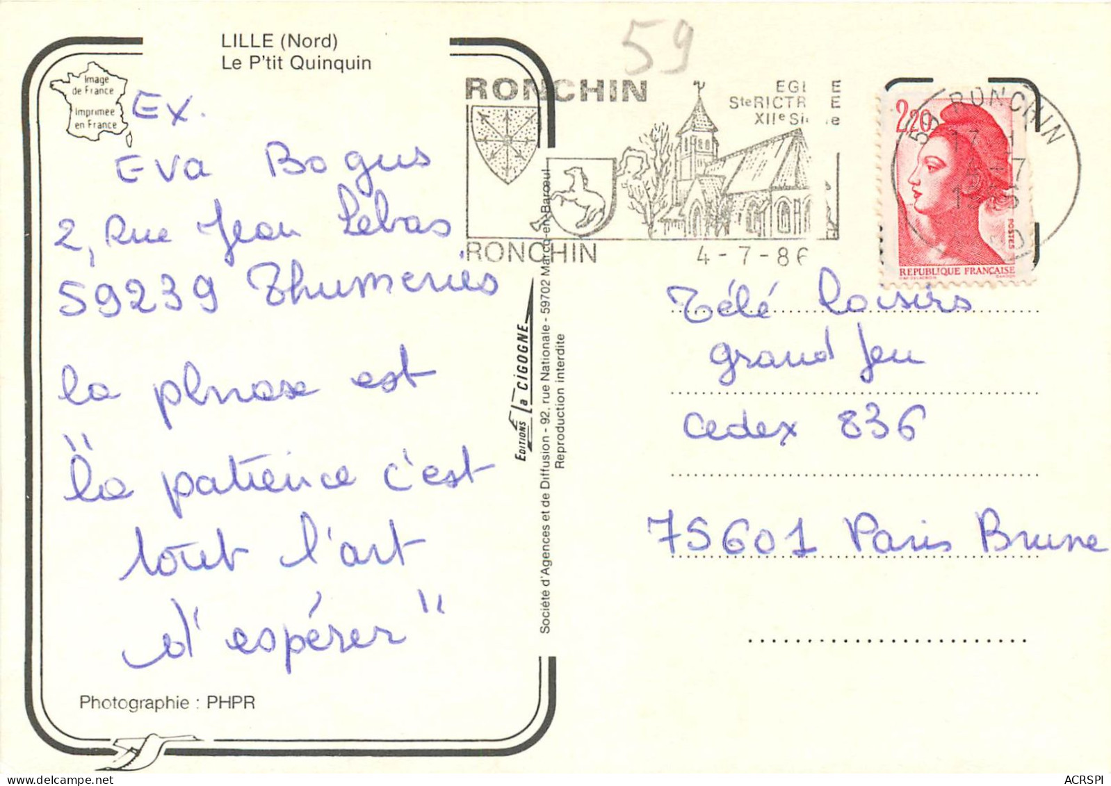 LILLE Le Ptit Quinquin 26 25(scan Recto-verso) MC2443 - Lille