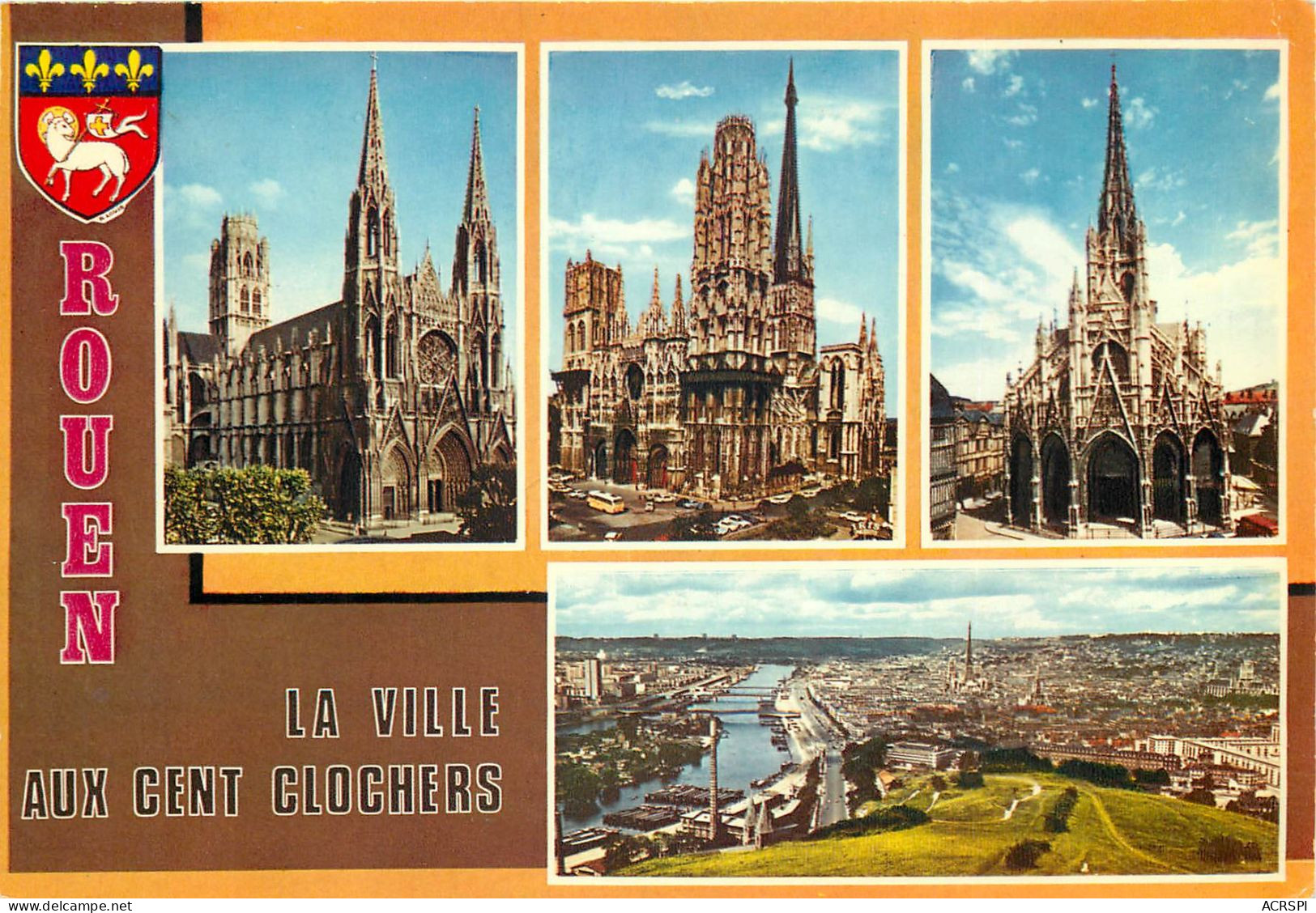 Rouen Vue Generale La Cathedrale 32(scan Recto-verso) MC2469 - Rouen