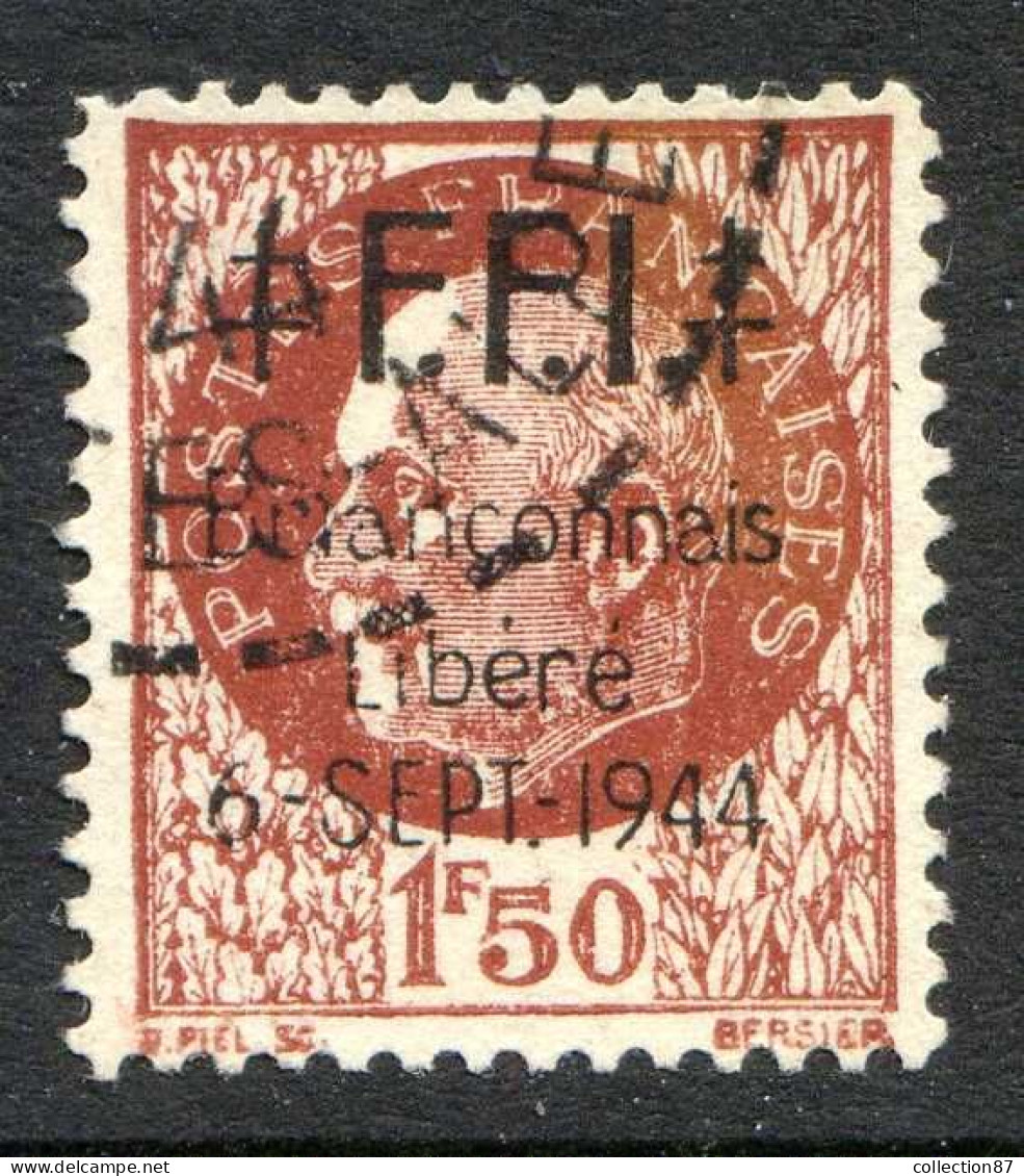 REF 086 > FRANCE LIBERATION BRIANCON < N° 6 < 1.50 Pétain Ø < Oblitéré Hautes Alpes > Cote 55 € - Libération