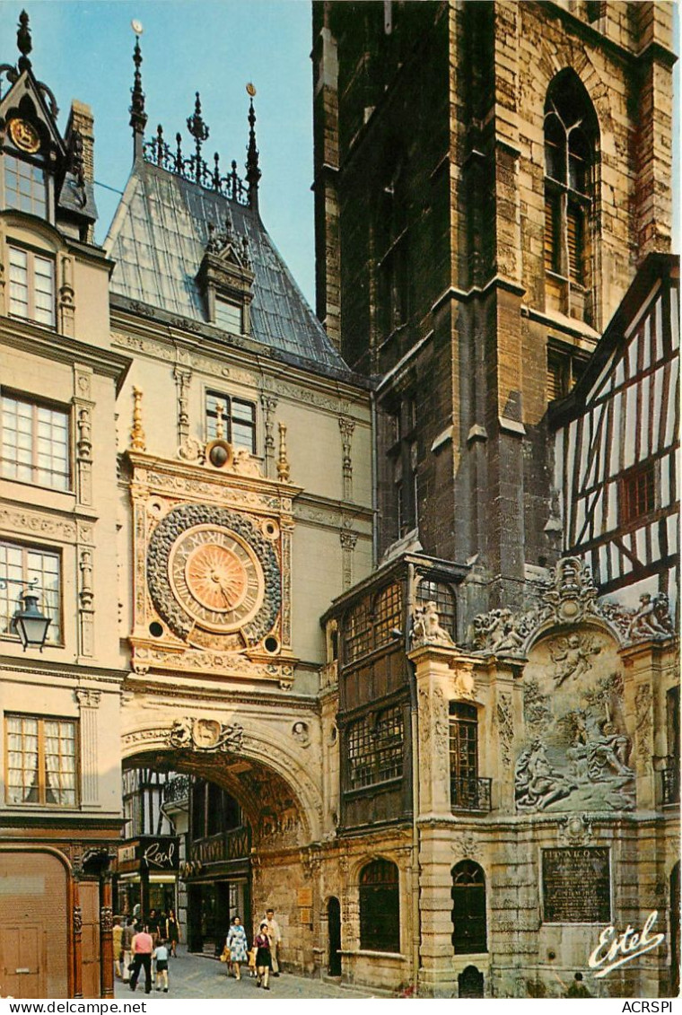 ROUEN Le Gros Horloge Monument Le Plus Populaire De Rouen 28(scan Recto-verso) MC2463 - Rouen