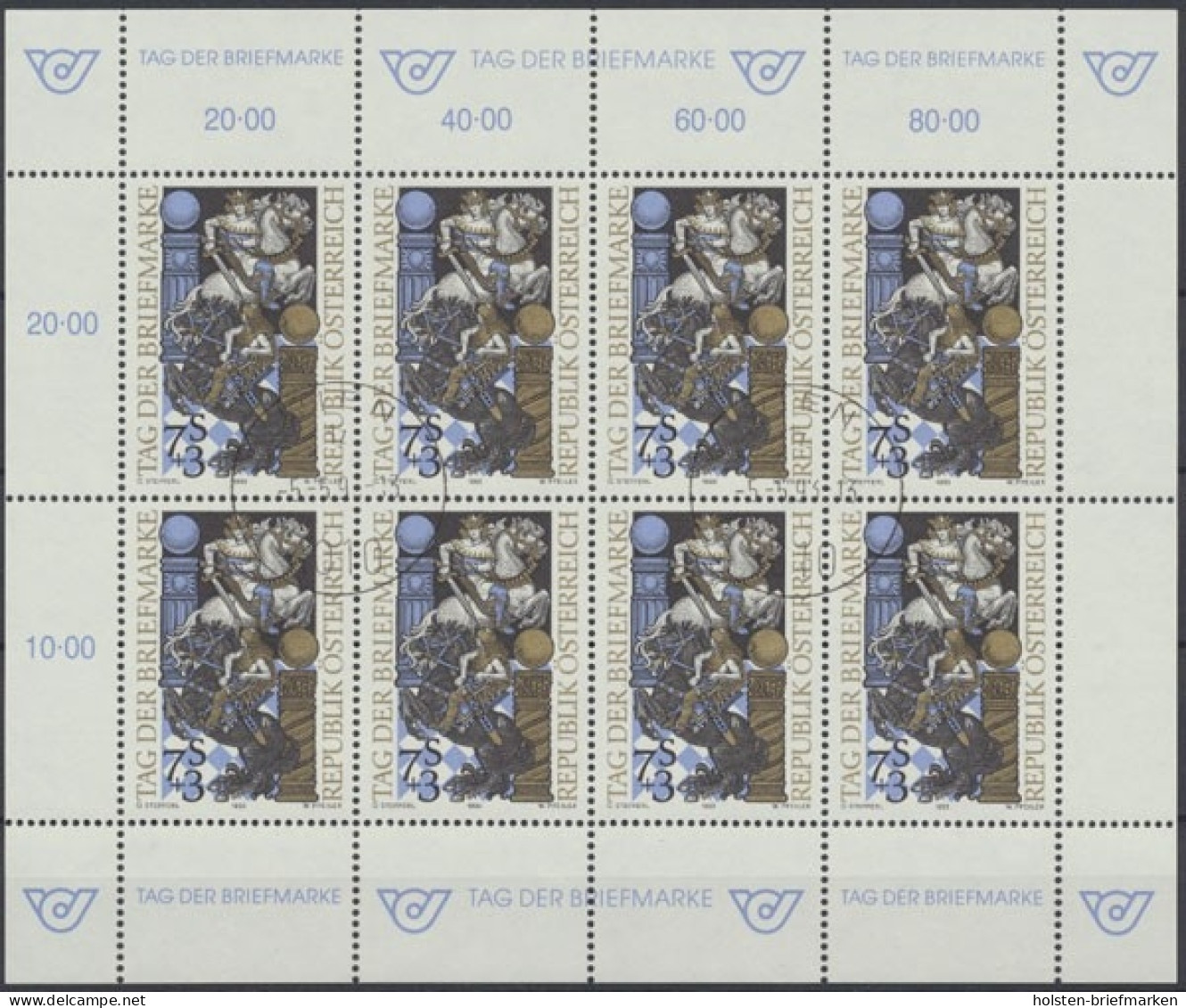 Österreich, MiNr. 2097 Kleinbogen, Gestempelt - Neufs