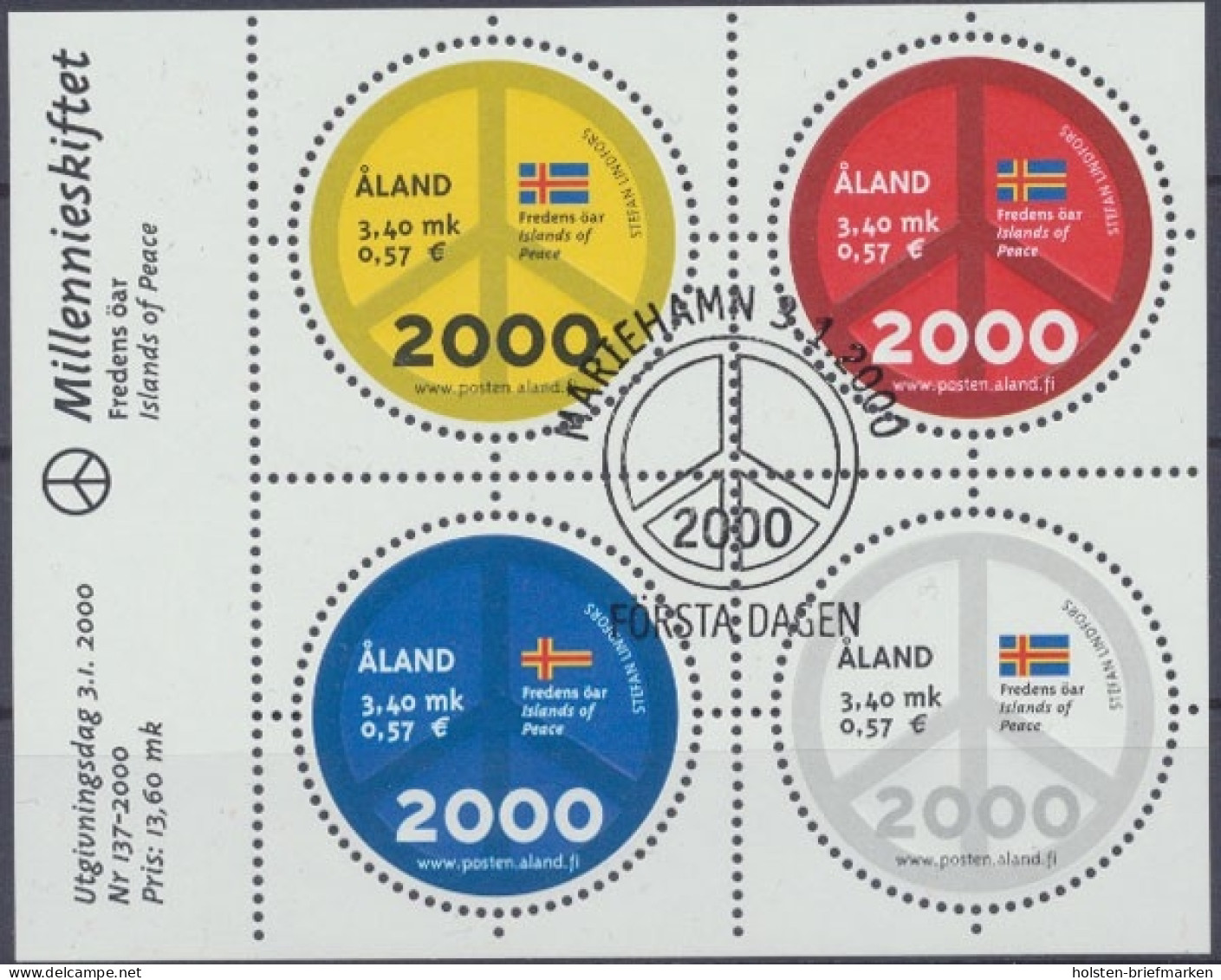 Aland, MiNr. Block 4, ESST - Ålandinseln