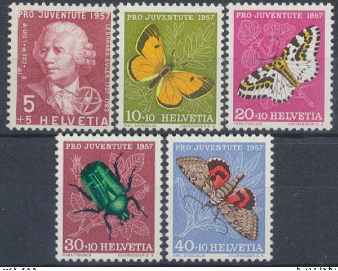 Schweiz, MiNr. 648-652, Postfrisch - Unused Stamps