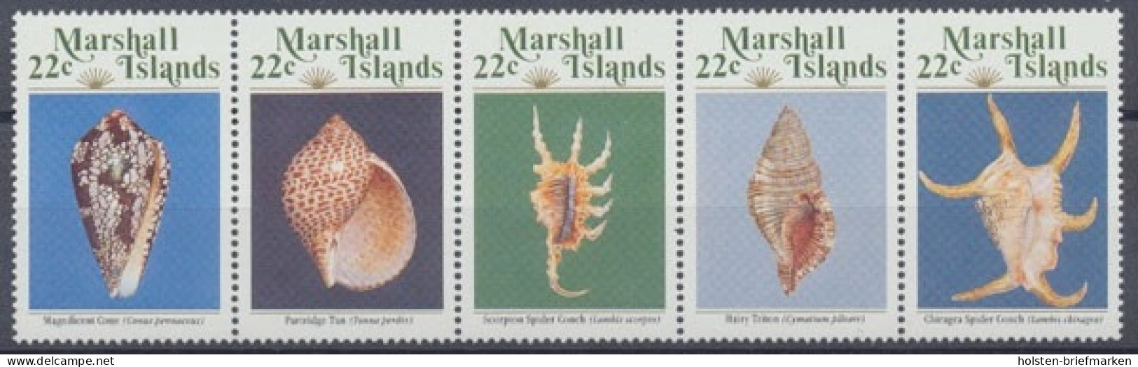 Marshall-Inseln, MiNr. 134-138 ZD, Postfrisch - Marshall