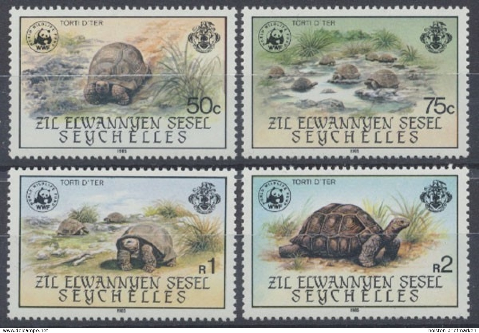 Seychellen, Äußere, MiNr. 104-107, Postfrisch - Seychelles (1976-...)