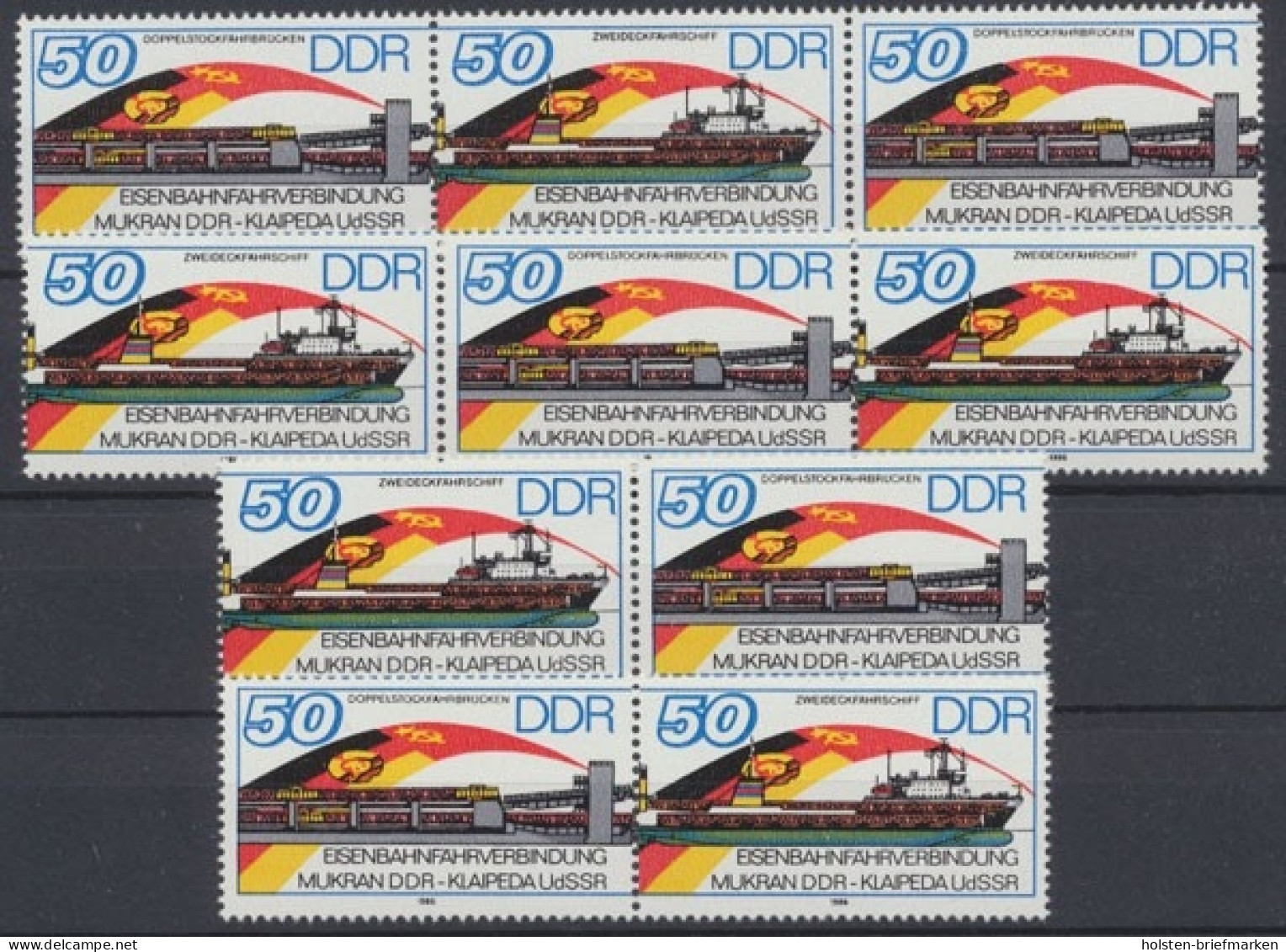 DDR, Michel Nr. 3052-3053 Zd - Kombi, Postfrisch - Se-Tenant
