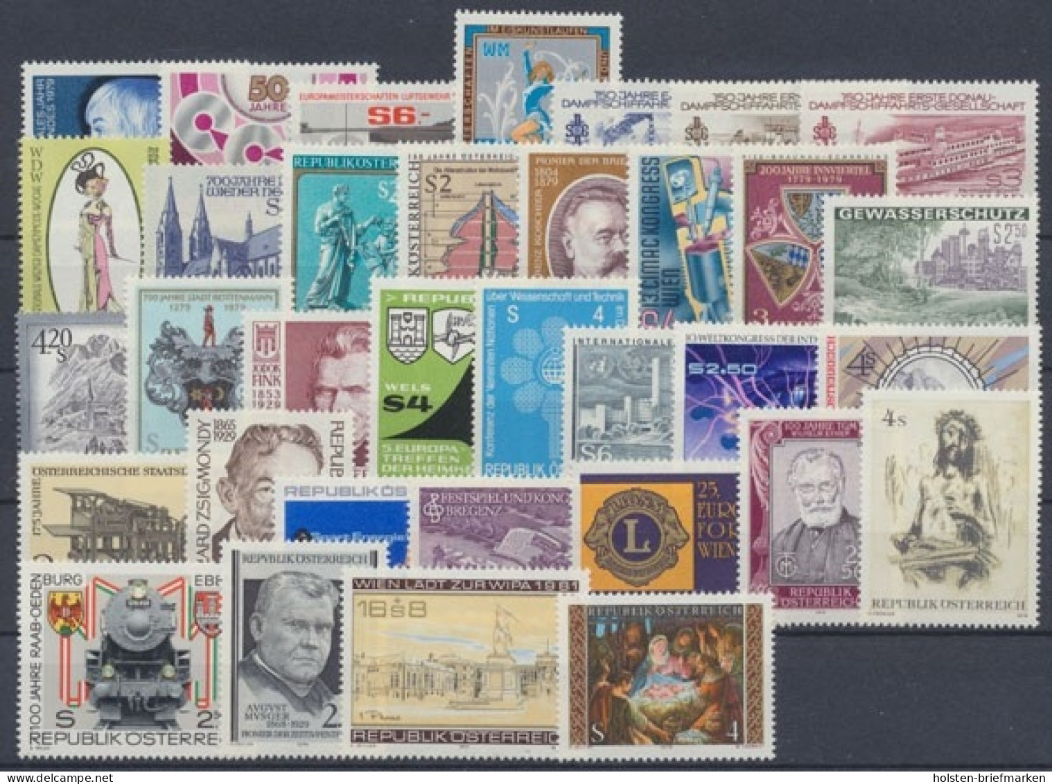 Österreich, MiNr. 1597-1630, Jahrgang 1979, Postfrisch - Ganze Jahrgänge