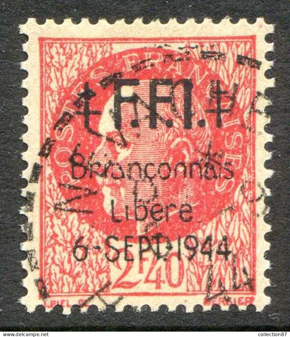 REF 086 > FRANCE LIBERATION BRIANCON < N° 8 < 2.40 Pétain Ø < Oblitéré Nevache Hautes Alpes > Cote 65 € - Liberation
