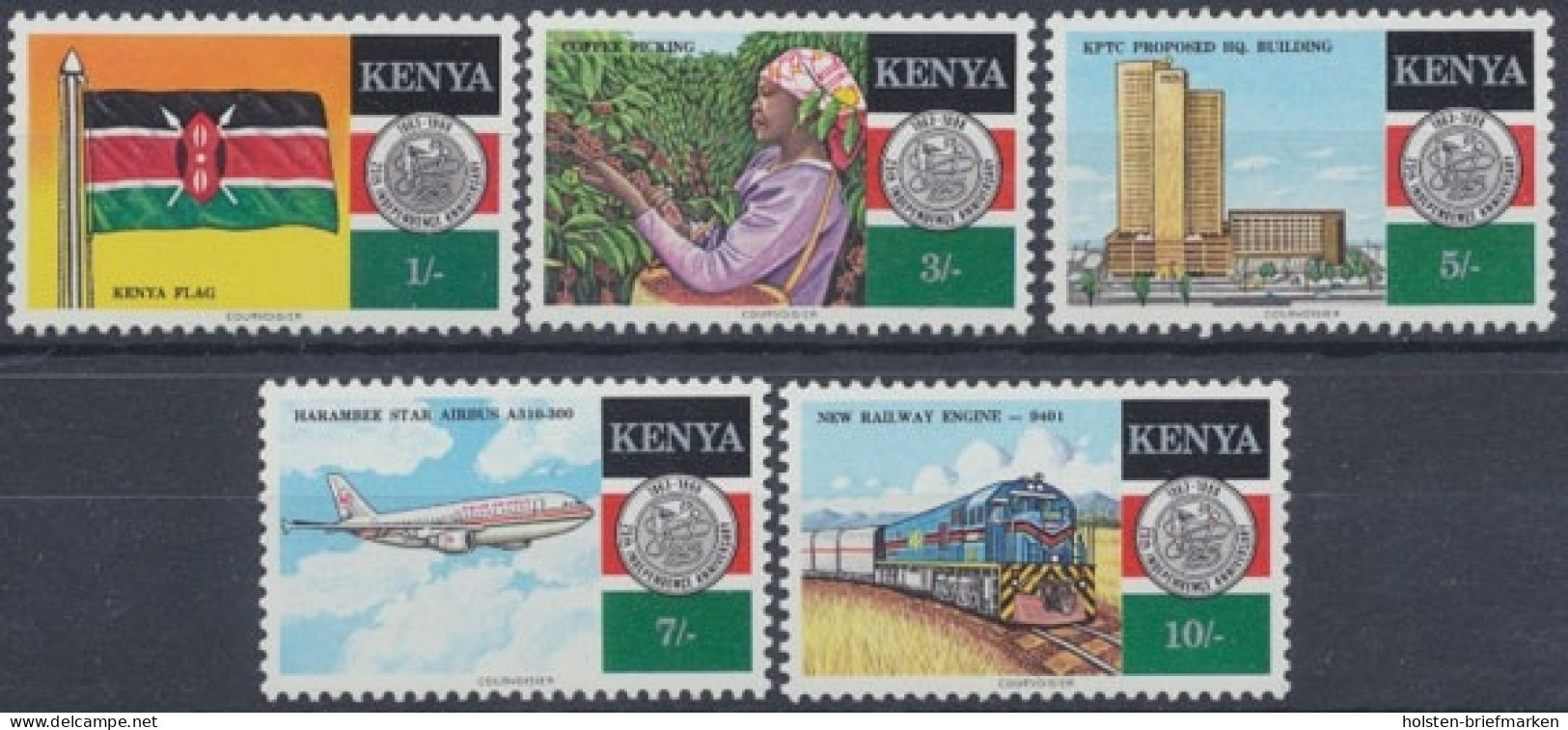 Kenia, MiNr. 466-470, Postfrisch - Kenya (1963-...)