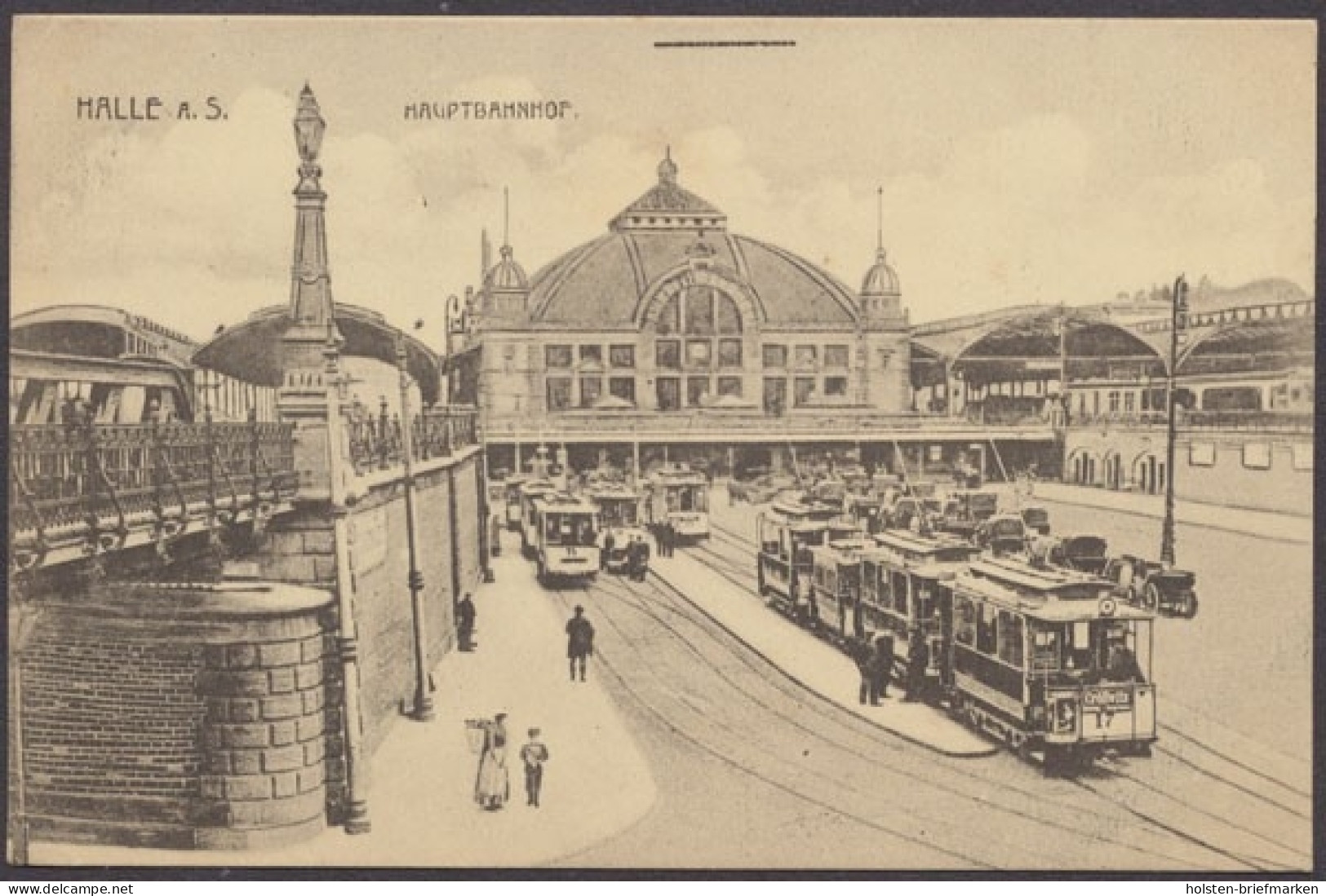 Halle, Hauptbahnhof, Straßenbahn - Tramways