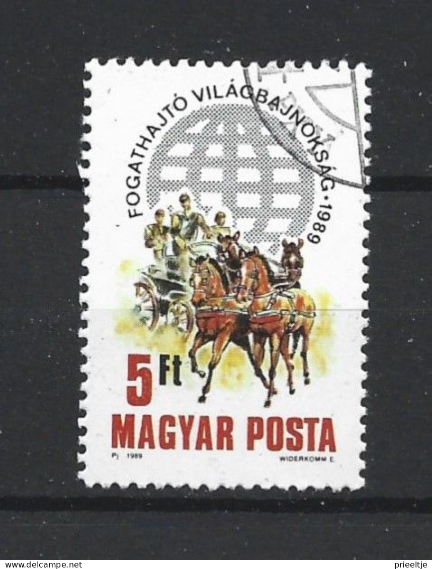 Hungary 1989 Two Horse Team Championship Y.T. 3235 (0) - Gebraucht