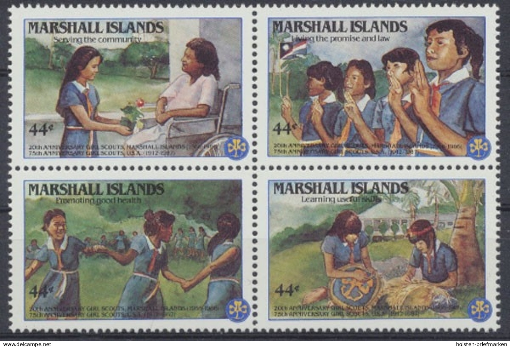 Marshall-Inseln, Michel Nr. 101-104 Zd, Postfrisch - Marshall Islands