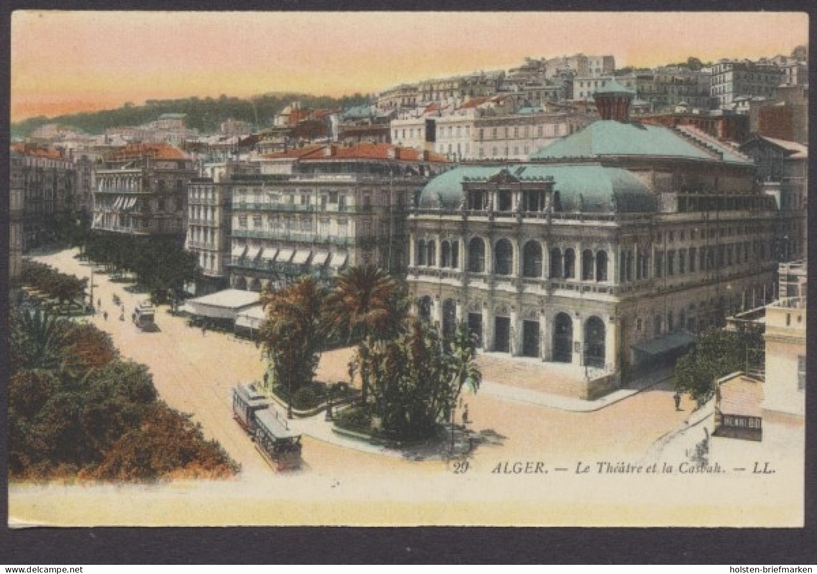 Algier / Alger, Le Theatre Et La Casbah - Non Classés