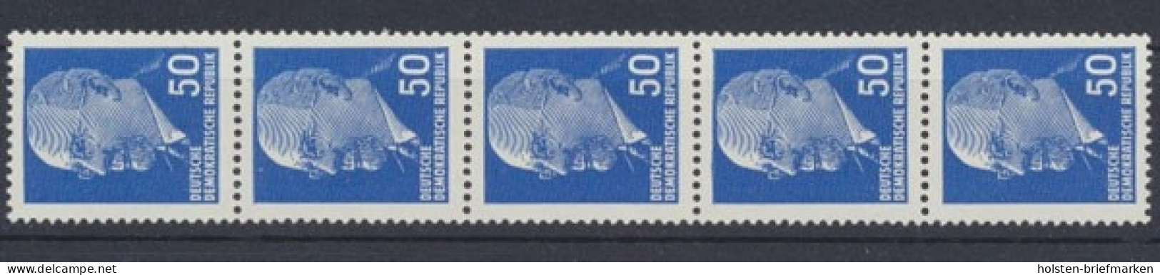 DDR, Michel Nr. 937 R X, 5er Streifen, Postfrisch - Unused Stamps