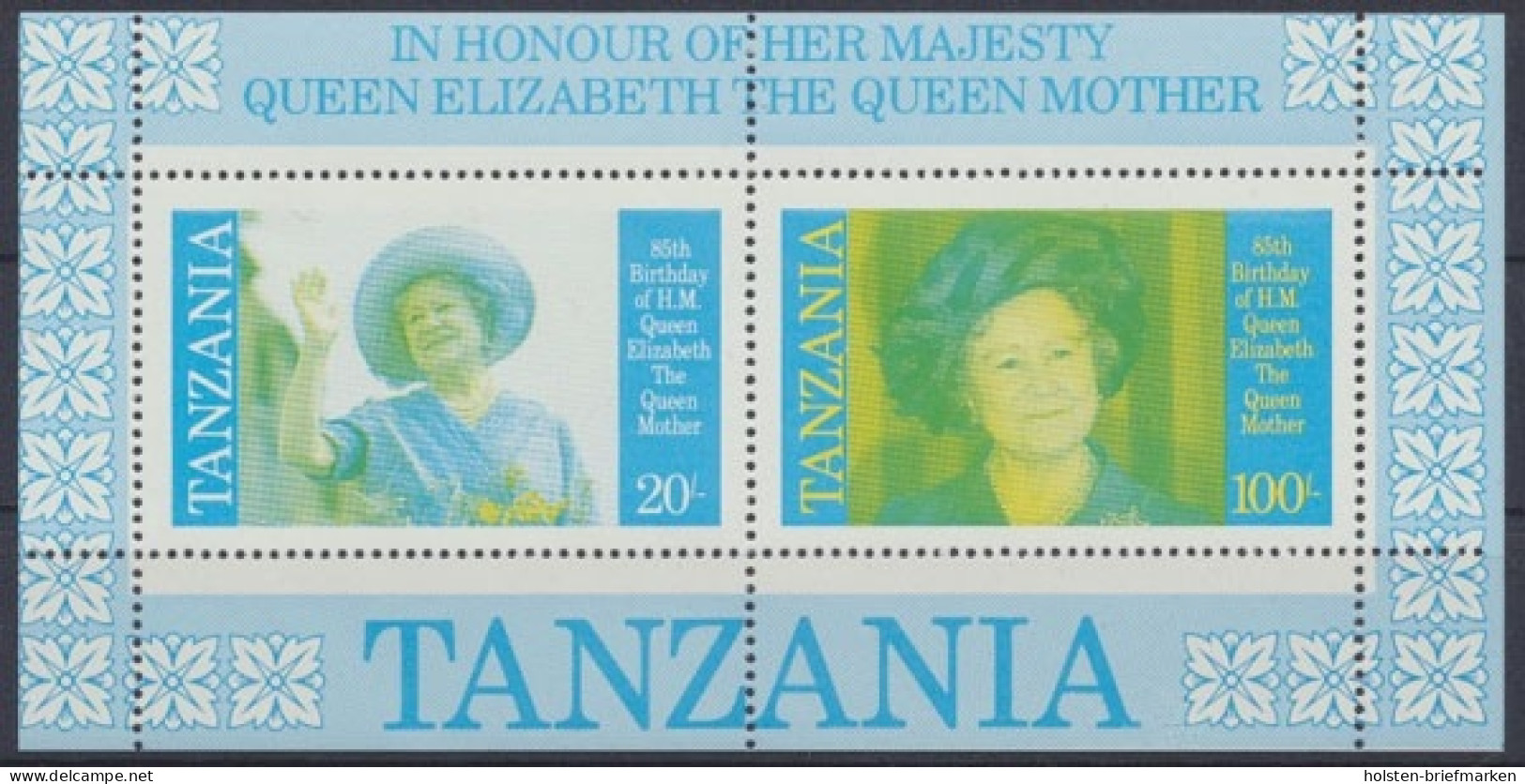 Tansania, Michel Nr. Block 43 Abart, Postfrisch - Tanzanie (1964-...)