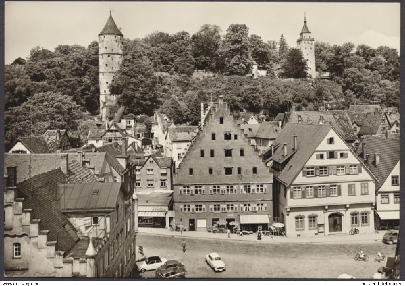 Biberach/an Der Riß, Kapellenplatz, Blick Auf Weißen Turm Und Gigelturm - Altri & Non Classificati