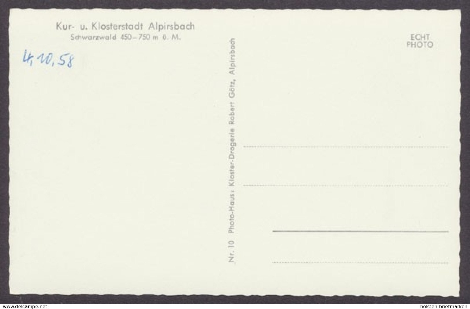 Alpirsbach, Kur- Und Klosterstadt, Schwarzwald, Ortsansicht - Altri & Non Classificati