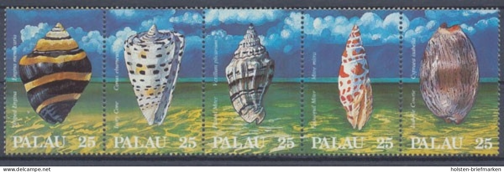 Palau, Fische / Meerestiere, MiNr. 230-234 Zd, Postfrisch - Palau