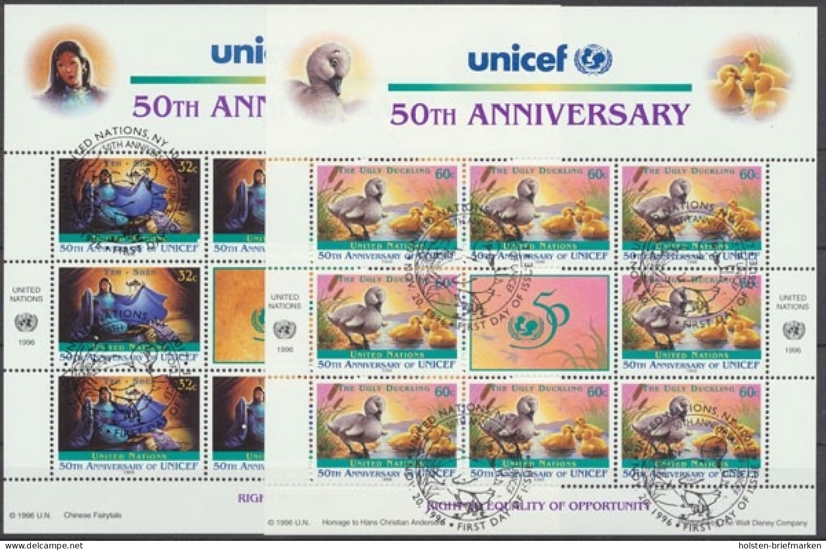 UNO New York, Michel Nr. 720-721 KB, Gestempelt - Other & Unclassified