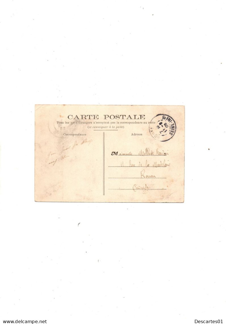 C P A  ANIMEE  LUNERAY ENTREE DU VILLAGE  CIRCULEE  11 SEPTEMBRE 1905 - Other & Unclassified